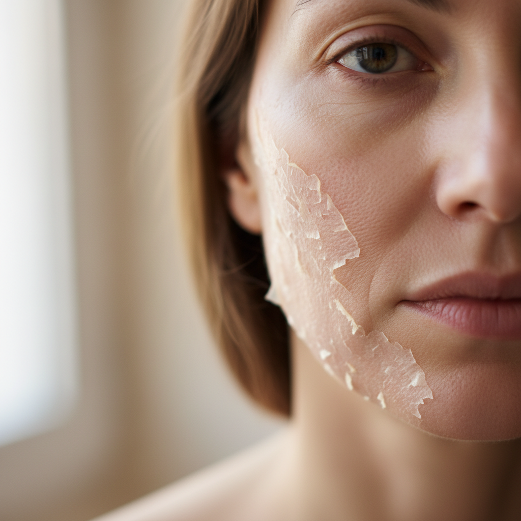 Før kjemisk peeling - matt hud